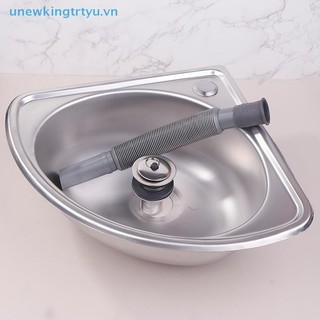 Unewtyu RV Bồn Rửa Chén Phòng Tắm Không Gỉ Chậu Cắm Trại Góc Rau Motorhome Thanh Thép Nhỏ Bát Đơn Thả Bồn Tắm VN