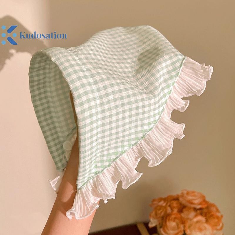 Kudosation Thời Trang Thanh Lịch Ren Kẻ Sọc Tam Giác Băng Đô Quấn Tóc Cho Nữ Cô Gái Tính Khí Ngọt Ngào Tóc Phụ Kiện Tóc