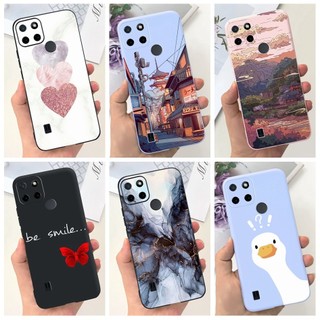 Dành Cho Realme C21Y C25Y Vỏ RMX3263 RMX3268 Bìa Mềm Họa Tiết Thời Trang Ốp Lưng Chống Sốc Cho RealmeC21Y RealmeC25Y