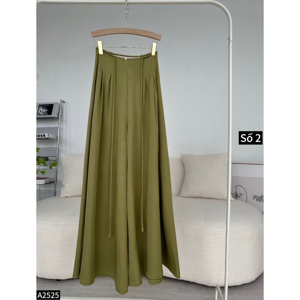 Quần culottes váy cạp cao ống rộng Siêu hách dáng cho các chị em công sở A2525