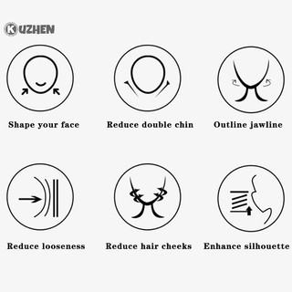 Kuzhen Nữ Chin Cheek Mặt Giảm Béo Nâng Đai V Line Face Shaper Mặt Chống Nhăn Dây Đeo Chăm Sóc Da Dụng Cụ Làm Đẹp HOT