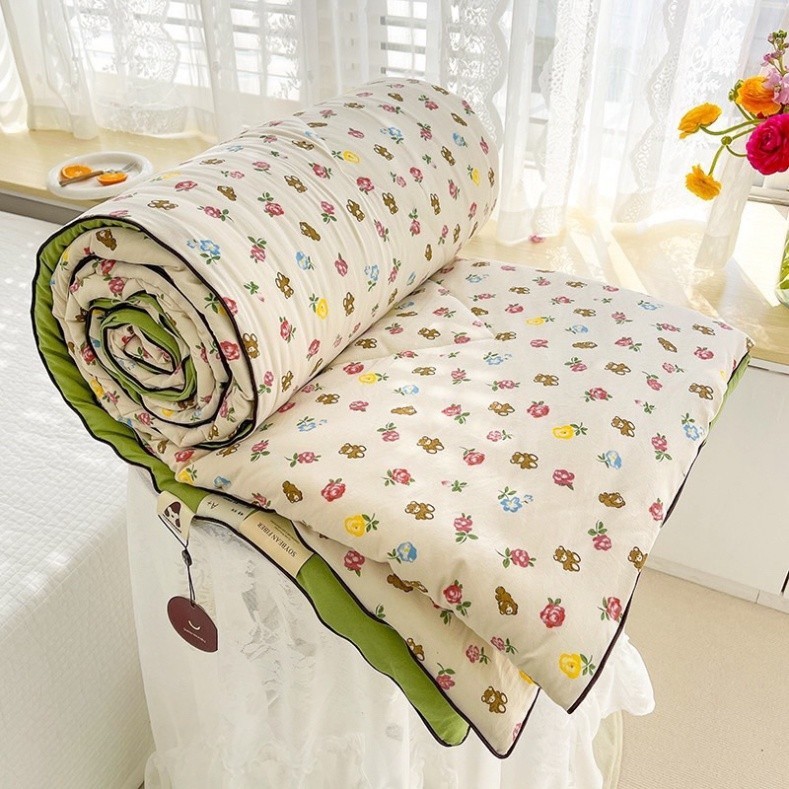 Chăn Cotton Đũi Sơ Đậu Nành Hàn Quốc Nhập Khẩu, chăn hè thu ( ảnh thật shop tự chụp ) chăn thu hè nhập khẩu loại 1