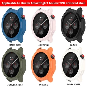 Amazfit GTR4 Cao Cấp Silicon Mềm TPU Rỗng Ra Vỏ Khung Ốp Lưng Đồng Hồ Dành Cho Amazfit GTR 4 Chống Trầy Xước Đồng Hồ Thông Minh Bảo Vệ Màn Hình