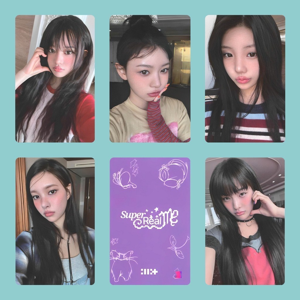 Thẻ ảnh thần tượng Kpop mới ILLIT Super Real Me Album Thẻ ngẫu