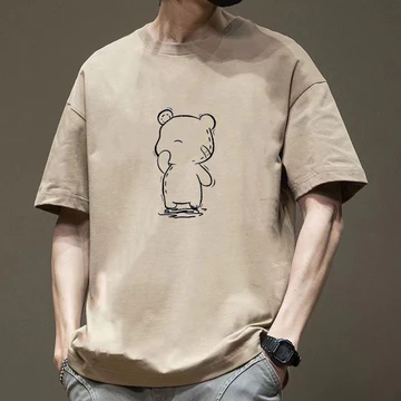 Áo thun cổ tròn nam mùa hè giản dị áo thun oversize nam Quần áo áo áo thun ngắn tay nam cỡ lớn Áo nam dáng rộng thời trang mỏng Áo nam