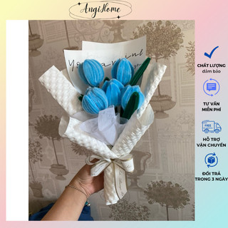 Thành phẩm hoa kẽm nhung loại 1 bó sẵn 3-5 bông kèm túi làm quà tặng ý nghĩa ANGIHOME