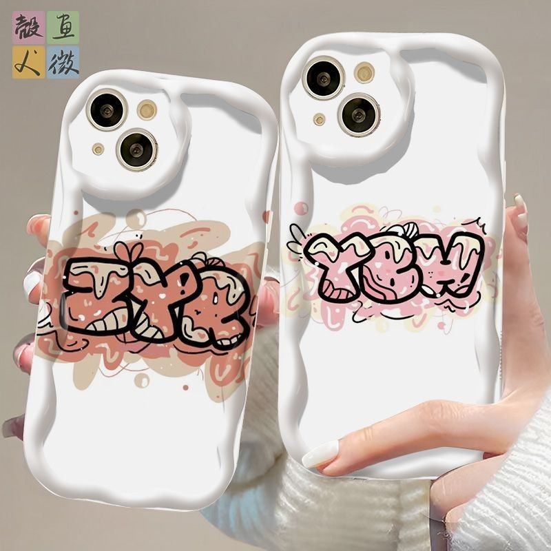 ✨Sản PHẨM MỚI✨ Tf Family Thế hệ thứ tư Tất cả các thành viên Hỗ trợ Vỏ điện thoại kem chữ màu Thích hợp cho OPPO Xiaomi vivo ✨Sự kiện✨