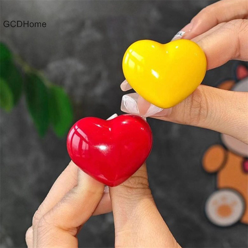 Gcdhome Tay Cầm Vệ Sinh Hình Trái Tim Nút Đẩy Phòng Tắm Vệ Sinh Trang Trí Phòng Báo Chí Nút Thoát Nước Dụng Cụ Gia Đình HOT