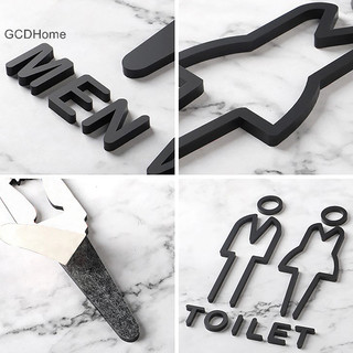 Gcdhome Acrylic Nhà Vệ Sinh Ký Tấm Tùy Chỉnh Cửa WC Dán Tường Nhãn Dán Đơn Giản Phòng Tắm Biển Hiệu Dành Cho Nam Nữ Vệ Sinh Chỉ Báo HOT