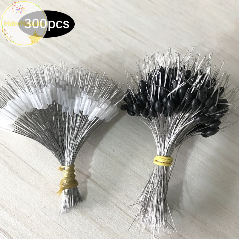 Hdmnatalie 300 Cái / lốc Phao Cao Su Chặn Câu Cá Bobber Chặn Phao Hình Trụ Không Gian B VN