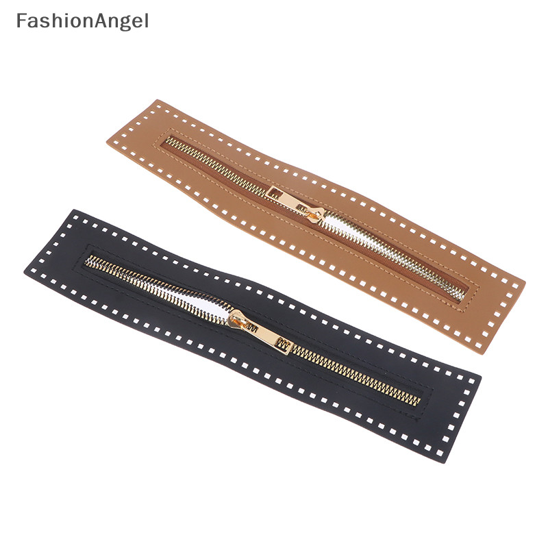 FashionAngel Có Thể Thay Thế DIY May Da Dây Kéo Hữu Ích Cho Túi Móc Phần Cứng Soild Dây Kéo May Phụ Kiện Túi Xách Da Dây Kéo TH