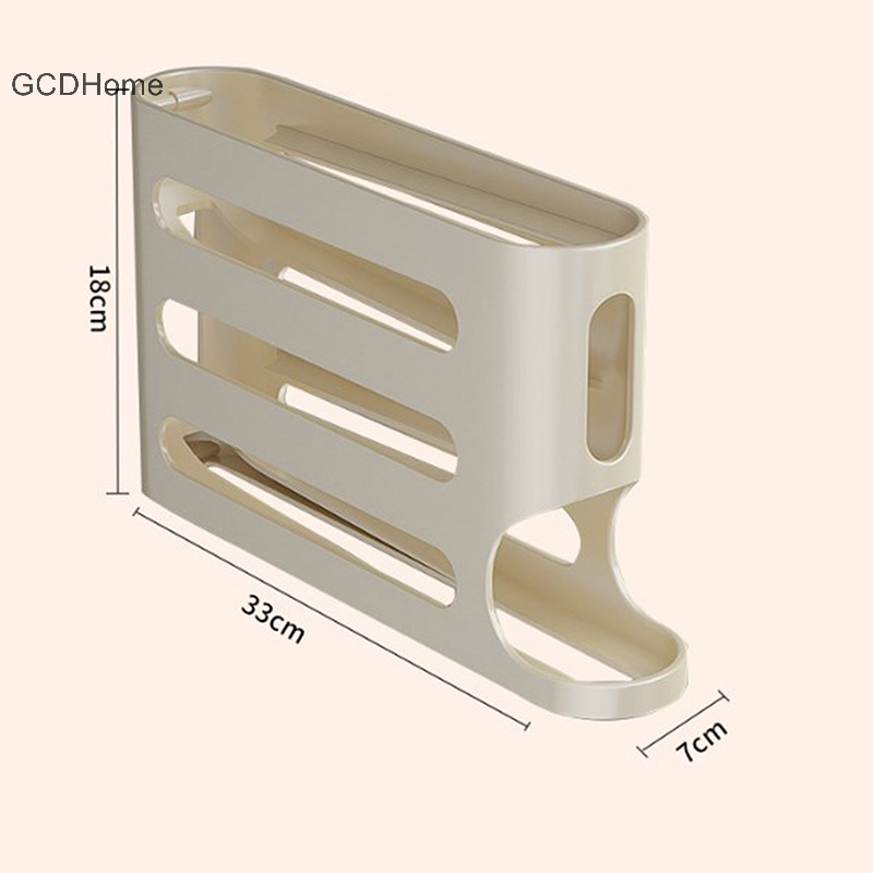 Gcdhome Tủ Lạnh Trứng Hộp Bảo Quản Tự Động Cuộn Trứng Hộ Gia Đình Nhà Bếp Chuyên Dụng Cuộn Trứng Giá Để Đồ HOT