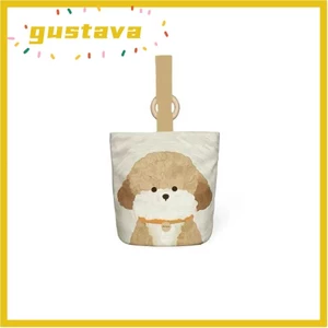 Túi xô GUSTAVA, Túi Tote in hình chó con bằng vải Canvas dễ thương, Túi đựng hàng đầu