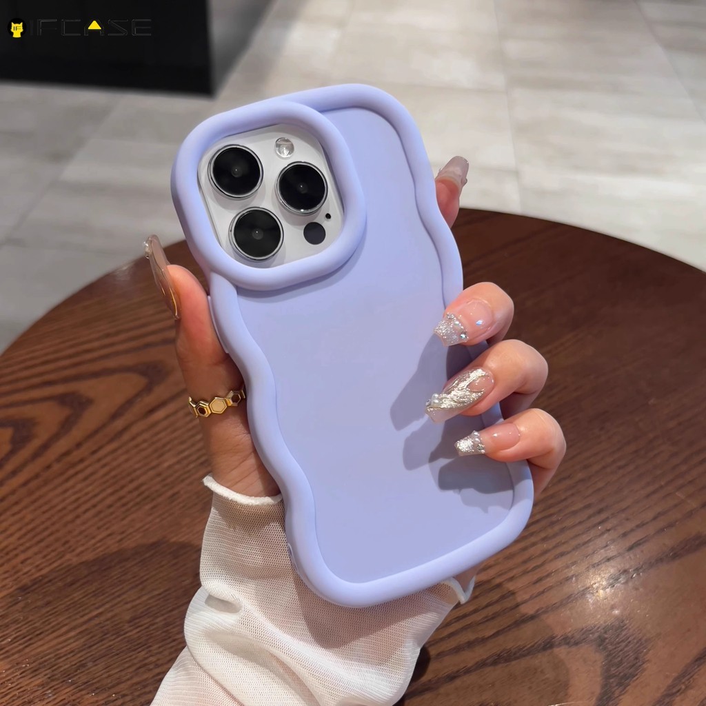 Dành Cho OPPO Reno 11 F 10 Pro 11F 11A A 8 8T 8Z 7Z 7 Lite 4G 5G Ốp Điện Thoại 3D Stereo Wave Macaron Nhiều Màu Sắc Kẹo Mờ Mờ Dễ Thương Đơn Giản Vỏ Silicon Mềm