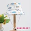Mg-kids Bé Trai Bé Gái Nón Xô Cá / Khủng Long In Vành Rộng Xuân Hè Xô Nắp Chống Nắng Lưu Vực Mũ