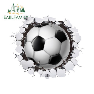EARLFAMILY 13cm World Cup Bóng Đá Dễ Thương Xé Xe Miếng Dán Thời Trang Câu Cá Hộp Làm Mát Máy Tính JDM Vinyl Chống Thấm Nước Decal Chống Nắng Kiểu Dáng Xe