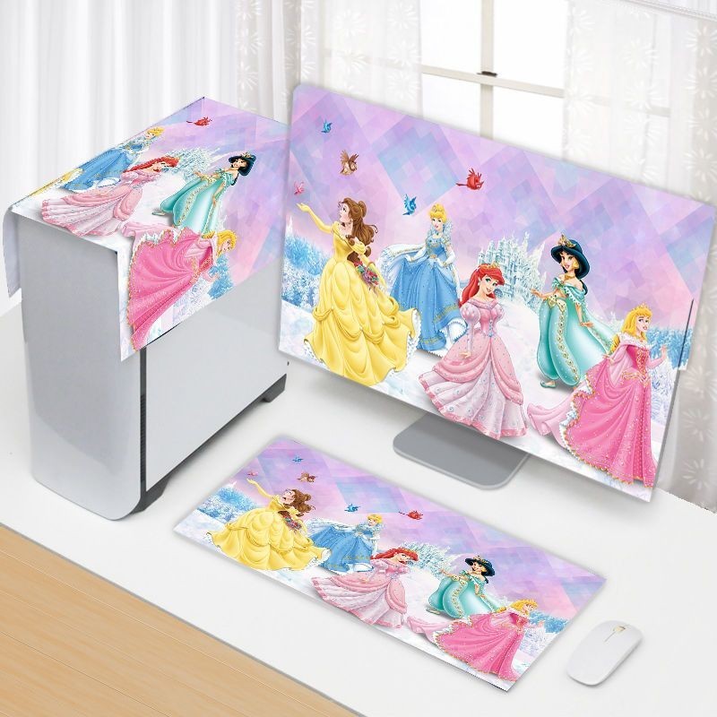 SANCENGQCBY Máy Tính Để Bàn Chống Bụi 27 / Inch Bộ Ba Mảnh Màn Hình Cong 80cm Vỏ Bụi Bàn Phím Vỏ Máy Chủ Vải