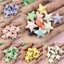 10 Chiếc 22.8 Mm Acrylic Đầy Màu Sắc Pentagram Rời Hạt DIY Trang Sức Làm Chất Liệu Handmade Quà Tặng Thời Trang