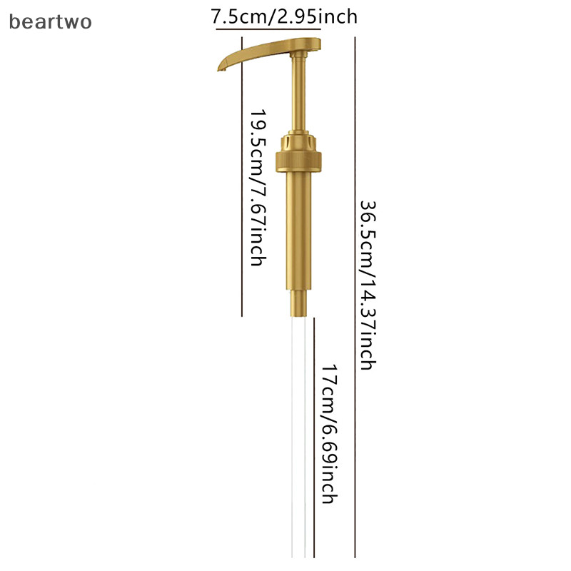 < Beartwo > 1 Máy Bơm Xi-rô Thay Thế Nước Sốt Áp Lực Vòi Bơm Chai Chứa Đẹp