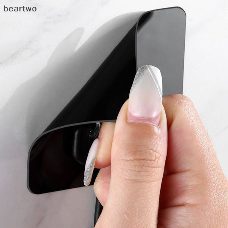 < Beartwo > 1 / 5 Chiếc Xoay Móc Tự Dính Liền Mạch Mạnh Dính Giá Đỡ Cửa Treo Tường Lưu Trữ Móc Treo Nhà Bếp Phòng Tắm Tổ Chức Đẹp