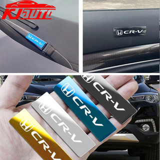 Honda CRV Thân Xe Fender Bên Kim Loại Biểu Tượng Miếng Dán Tự Động Cửa Sổ Trang Trí Dán Xe Khăn Lau Miếng Dán Cho CRV CR-V G3 G4 G4.5 G5 G5.5 Loại R S Mugen Phụ Kiện Điện