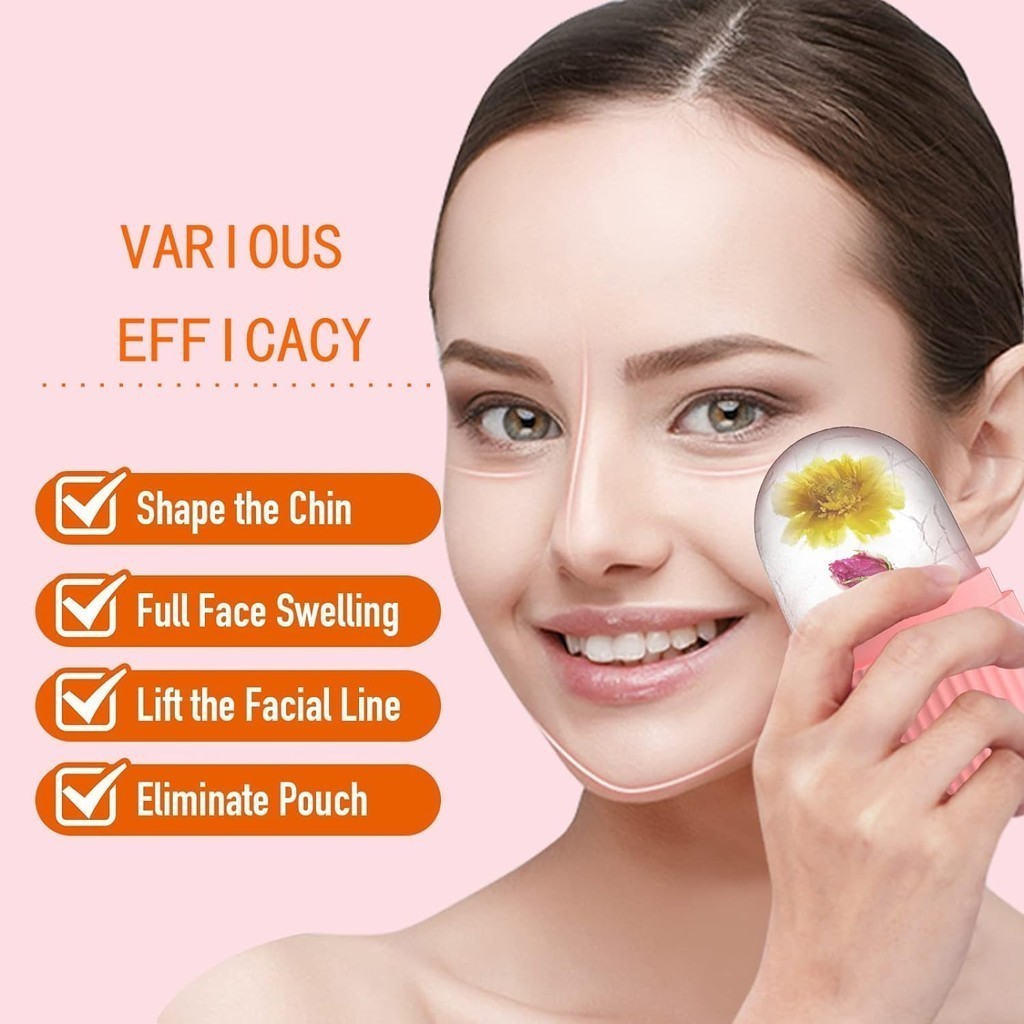 1 Con Lăn Đá Silicon Cho Mặt - Da Massage - Con Lăn Massage Làm Đẹp Cho Mắt, Cổ, nếp nhăn hiệu quả với bóng đá massage mặt cao cấp!
