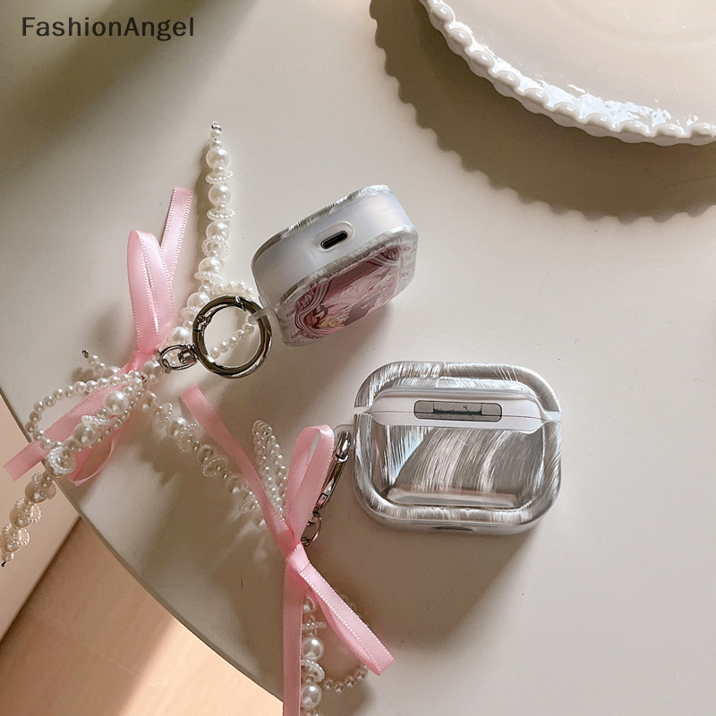 Fashionangel Hàn Quốc Nơ Ngọt Móc Khóa Ngọc Trai Ruy Băng Nơ Móc Khóa Y2K Thẩm Mỹ Chìa Khóa Cho Bé Gái Túi Mặt Dây Chuyền Phụ Kiện Quà Tặng TH