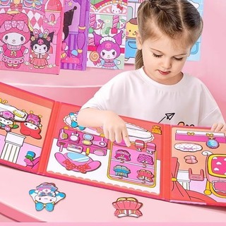 Stickers đồ chơi nam châm,thay đổi quần áo,kuromi Sanrio melody -Nam ...