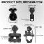 Gắn camera hành động đa năng với xe máy xoay 360 độ Giá đỡ máy ảnh bằng nhôm cho máy ảnh