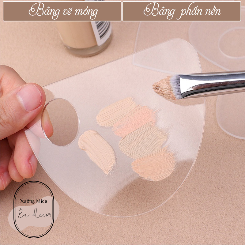 Bảng phấn nền dạng lỏng trang điểm màu / bảng vẽ móng & sơn / tấm acrylic trong suốt / dụng cụ trang điểm