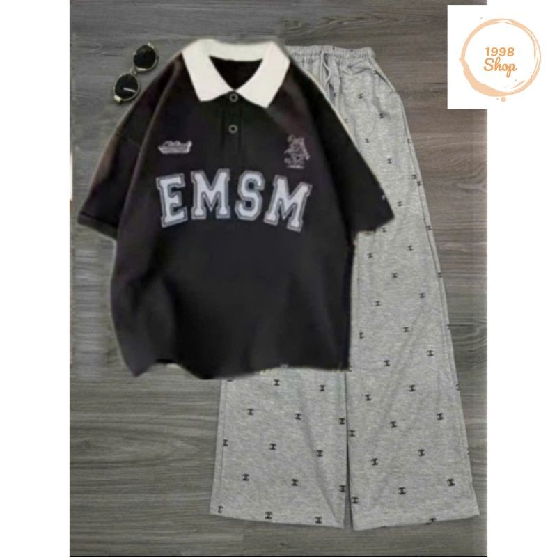 Q xán+polo EMSM ĐEN