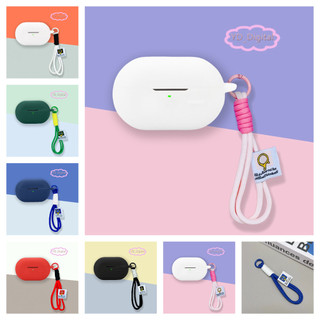 Thích hợp cho SoundPEATS PearlClip Pro / CC Pro Vỏ bảo vệ tai nghe bện màu trơn Vỏ bảo vệ tai nghe dây ngắn Vỏ silicon mềm chống sốc