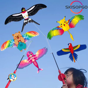 【SKISOPGO】Diều Mini Kích Thước 35-60cm Có Cần Câu Điều Khiển Cho Bé (diều giá rẻ, diều hoạt hình,diều mini,diều đại trà)