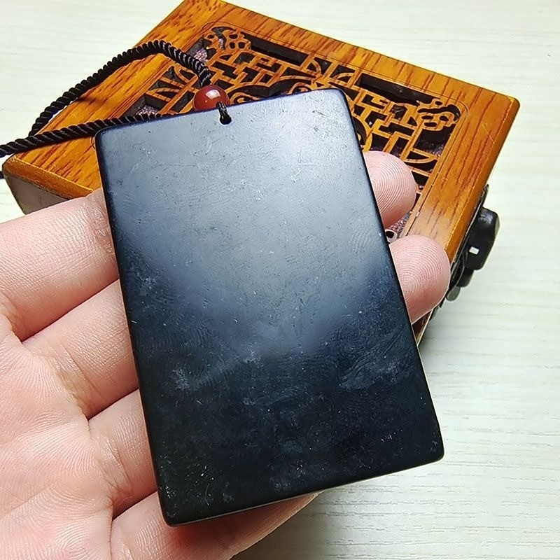 Thuốc Vua Đá Wuwu Thương Hiệu Mặt Dây Chuyền Màu Xanh Đậm Ngọc An Toàn Thương Hiệu Vòng Cổ Ngọc An Toàn Mặt Dây Chuyền