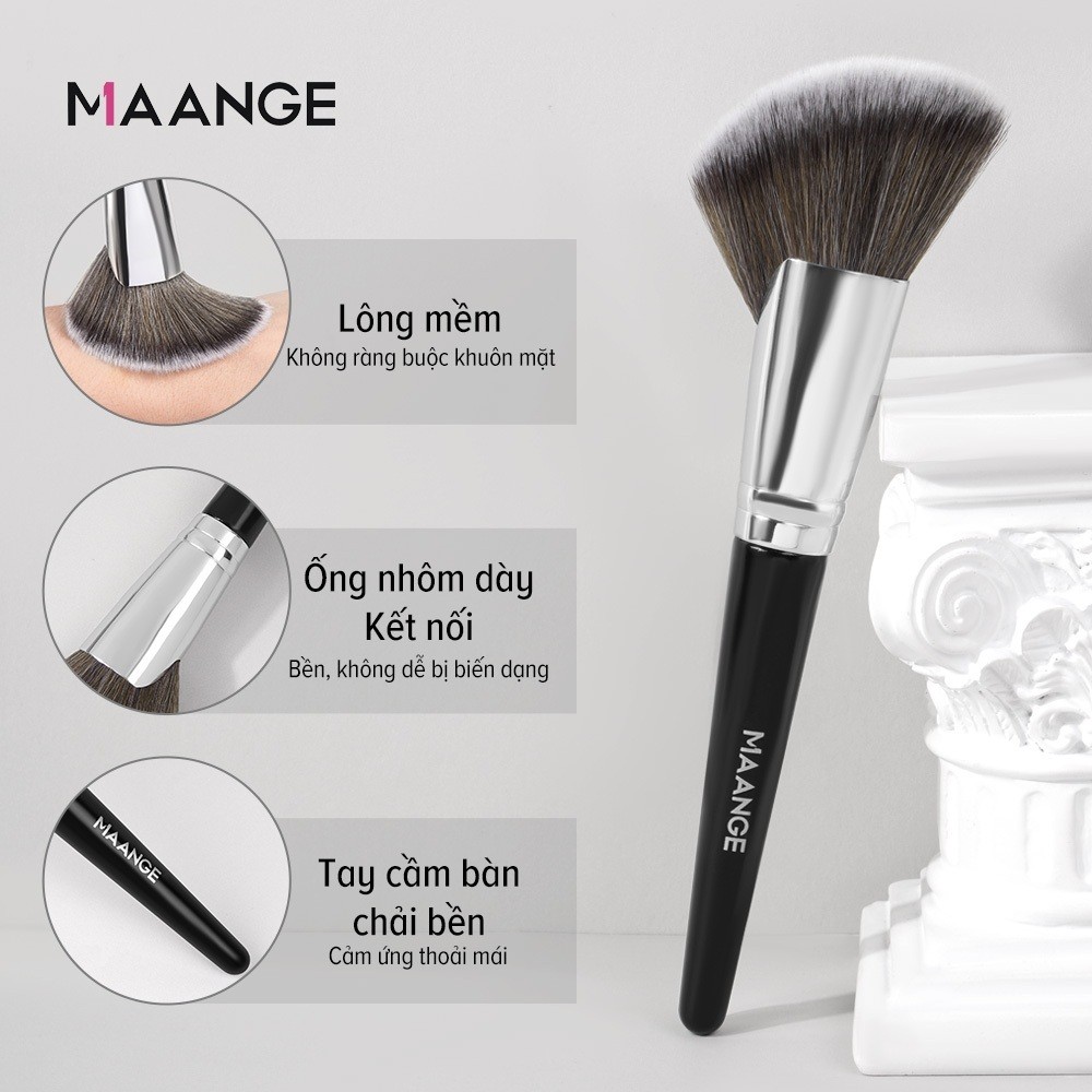 MAANGE Bộ Cọ Trang Điểm Lẻ Cá Nhân (Cọ Tán Kem Nền / Cọ Che Khuyết Điểm /  Cọ Tạo Khối / Cọ Má Hồng)