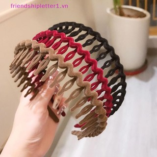 {Fh Fashion} Vòng buộc tóc chống trượt hình sóng thời trang phù hợp với dây buộc tóc nhung dành cho nữ Phụ kiện tóc bé gái Mũ nón.