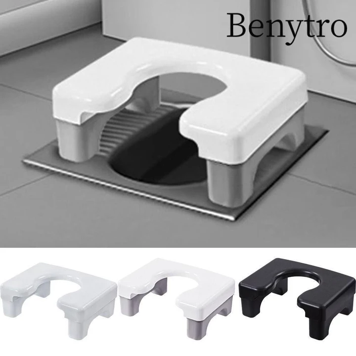 Benytro Ghế đẩu vệ sinh BENYTRO, Ghế vệ sinh mở rộng PP, Ghế bô chống trượt dày bền bỉ Phòng tắm