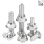 Chất liệu thép không gỉ 304 Chàm chéo xiên đầu phẳng cạnh xiên Đai ốc vít bằng thép không gỉ Daquan M4M5M6M8M10