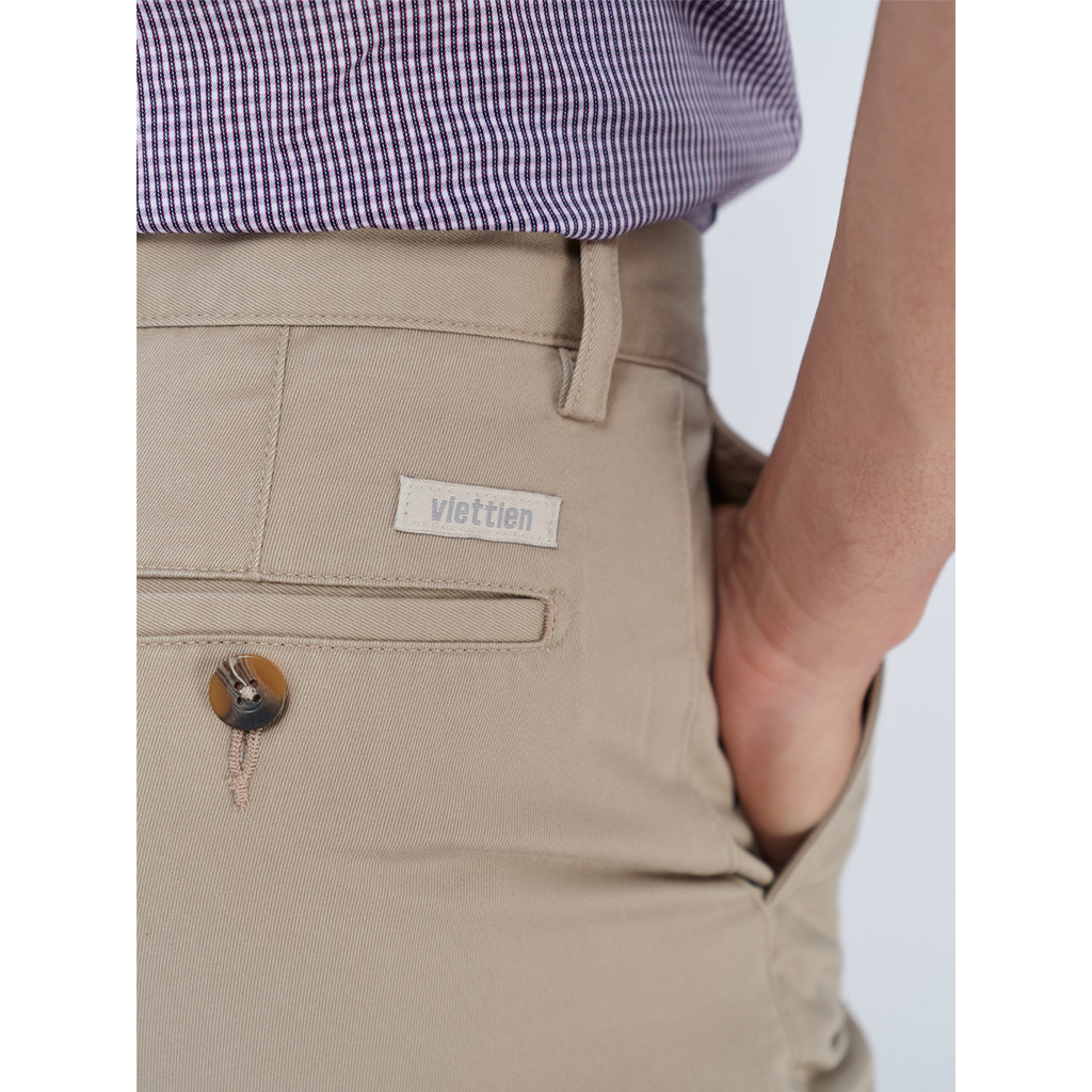 Quần Khaki 1 ply VIETTIEN SMART vải cotton phom REGULAR VT00000301