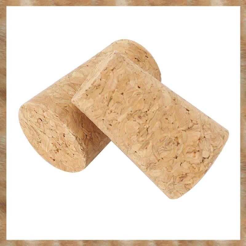 [S Z] 20 Cái / lốc Nút Chai Gỗ Tự Nhiên Nút Rượu Nút Chai Gỗ Nút Chặn Loại Nón Chai Rượu Nút Chai Cắm Niêm Phong Nắp Chai Bia Nút Chai