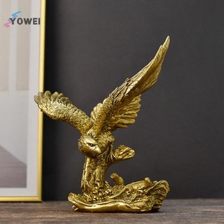 Yowei Nhựa Đại Bàng Vàng Tượng Nghệ Thuật Động Vật Đồ trang trí Bộ Sưu Tập Trang Trí Văn Phòng Tại Nhà Để Bàn Phong Thủy Trang Trí Các Bức Tượng Nhỏ VN