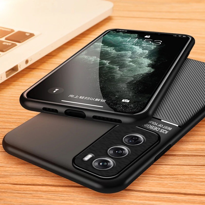 Ốp Da Cho Oppo Reno12 Pro (Trung Quốc) Giá Đỡ Từ Tính Ô Tô Tản Nhiệt Silicon Điện Thoại Reno12Pro PJW110 PJV110 Coque