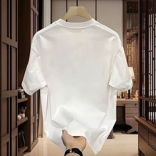 American Fashion Brand Printed Summer Short-Sleeved Men's and Women's T-shirt 2025 New Heavy Couple Bottoming Shirt 7urX