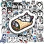 Bộ Sticker - 50 Nhãn Dán Hình Chó Husky - Chống Thấm Nước Trang Trí Đa Năng