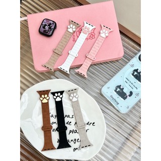 Gentle and Cute Cat Claw Magnetic Silicone Strap for Apple Watch Ultra 46/44/40/49/45/41/42/38/45mm iWatch Series Ultra/10/9/8/7/6/5/4/3/2/1