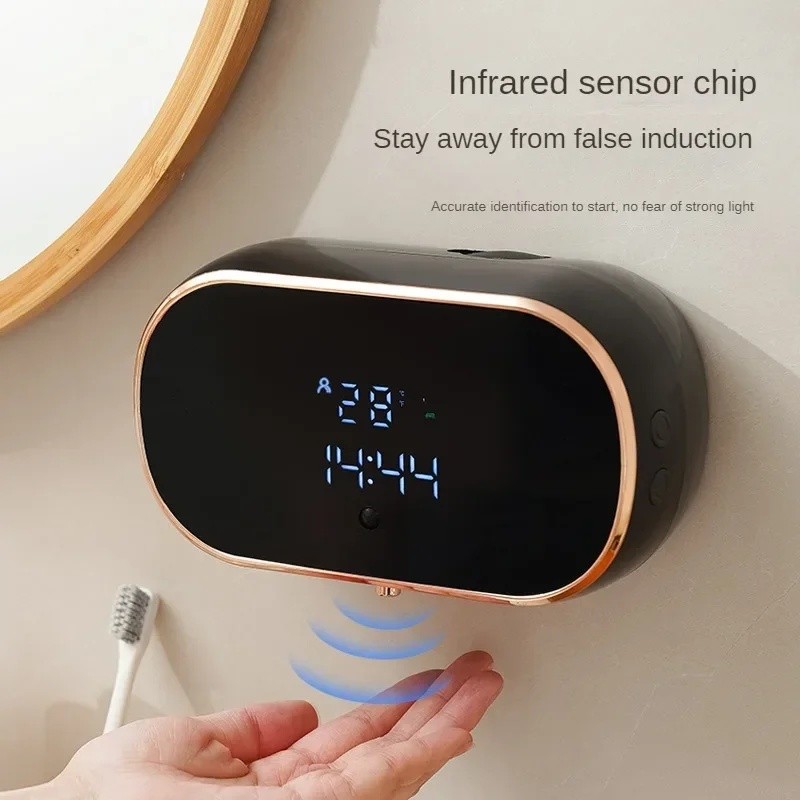 Hộp đựng xà phòng cảm biến treo tường thông minh có bong bóng hồng ngoại không tiếp xúc Thích hợp cho nhà bếp và phòng tắm