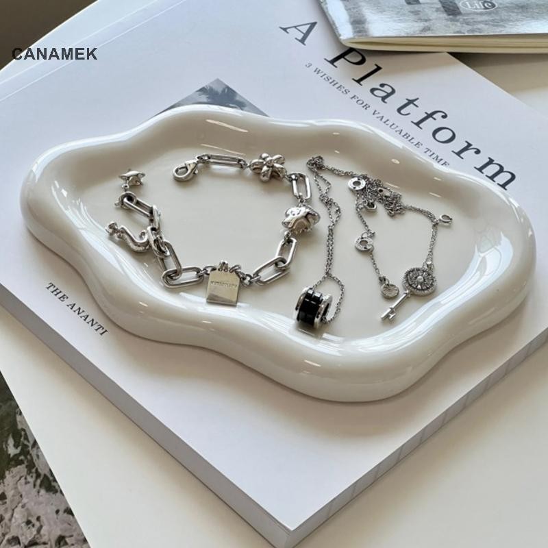 Canamek Hình Đám Mây Đĩa Gốm Trang Sức Món Ăn Khay Đựng CSF