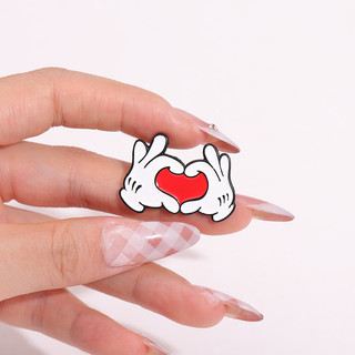 Hoạt Hình Sáng Tạo Cử Chỉ Men Trâm Dễ Thương Cá Tính Ngón Tay Cái Huy Hiệu Ba Lô Phụ Kiện Quà Tặng Cho Bạn Bè