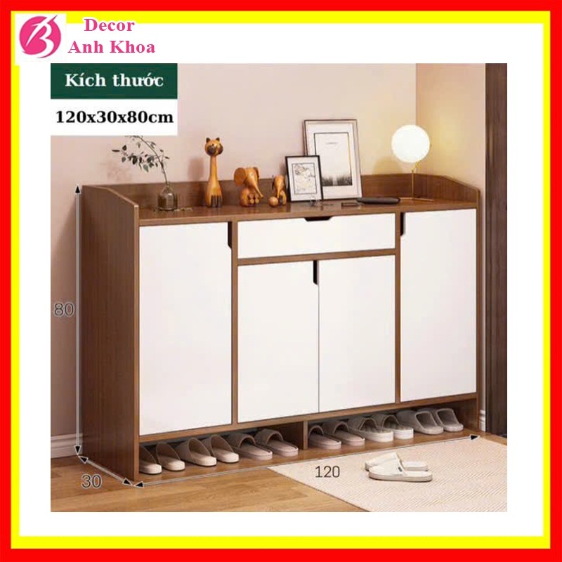 [SỊN] Tủ đựng giày gỗ nhiều ngăn ANHKHOA, kệ để giầy dép thông minh, gỗ mdf thiết kế hiện đại
