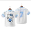 YB1 Hello Kitty Sanrio áo hoạt hình dạo phố số 07 Áo thun tay ngắn dễ thương BY1
